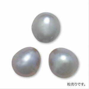 [ bead sale ] fresh water pearl silver gray potato 6.5~7mm