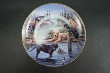 ★ Royal Doulton ロイヤルドルトン Fishing for Trouble 釣りの問題 飾り皿 直径約21cm HA6325_画像1