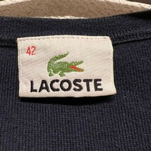LACOSTE ラコステ ２つボタン Ｖネック セーター 7部丈セーター _画像5