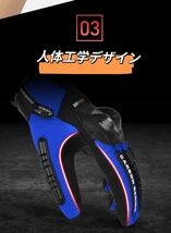 【新品黒L】バイクグローブ 手袋 春夏 秋 夏用 ナックルガード 滑り止め レディース メンズ サイクリング スマホタッチ 高品質 男女兼用_画像5