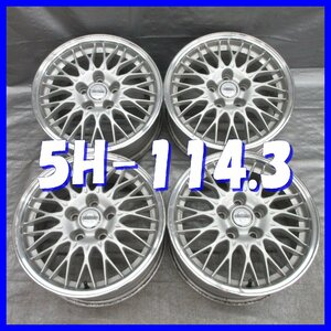 ■送料無料 A2■ 日産 純正 アルミ ■ 16×7J+40 ■ 5H PCD114.3 ■ ハブ径φ66 ◇ ４本 ◇ 鍛造品 シルバー/リム ポリッシュ系 メッシュ