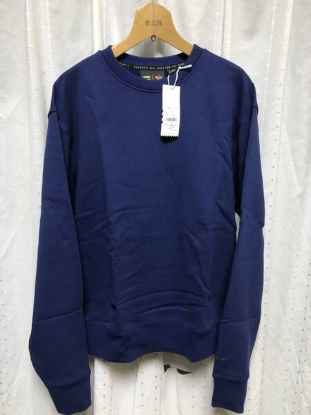 新品 adidas by Pharrell Williams PW Basics CREW O 定価10,989円 navy ネイビー 紺色 無地 トレーナー スウェット ファレル human