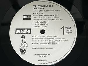 NY産DOPEアンダー!!【Mental Illness - Nigga Noiz / Amazin's Not Playin'】 　WU-TANG ドープ レア DJ KOCO KIYO SEIJI MURO SHIGE S-KY