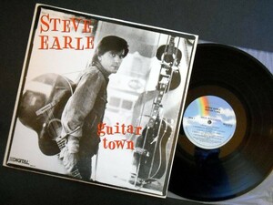 STEVE EARLE Guitar Town カナダ盤LP MCA 1986