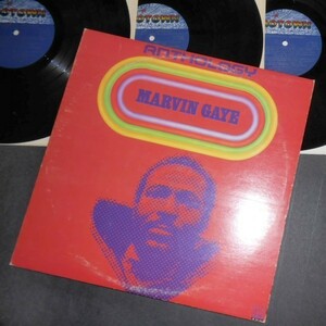 MARVIN GAYE Anthology カナダ盤３枚組LP Motown 1974