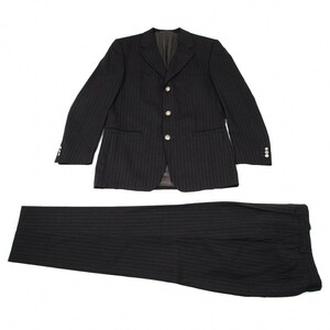  Versace Classic VERSACE CLASSIC V2 wool stripe metal button setup suit charcoal 48