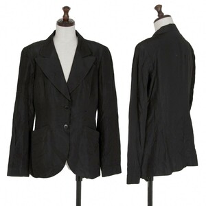  Agnes B agnes b. fading te-to wrinkle processing jacket black 2