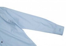 ドルチェ&ガッバーナDOLCE&GABBANA コットンカフスロゴ刺繍シャツ 水色39_画像5