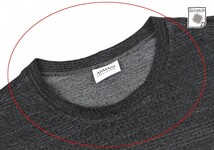 アルマーニコレツィオーニARMANI COLLEZIONI ストレッチボーダーTシャツ グレーL位_画像3