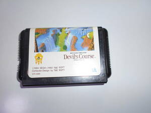 清掃動作品、起動確認 デビルズコース Devil's Course T＆Eソフト MD メガドライブ セガ Sega Megadrive 