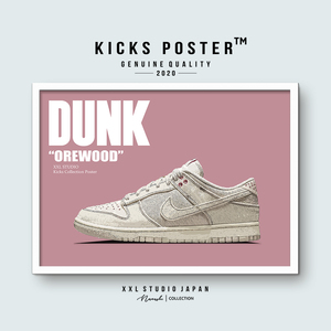 DUNK ダンクロー デニムライトオールウッドブラウン Dunk Low Denim Orewood スニーカーポスターDUNK-307