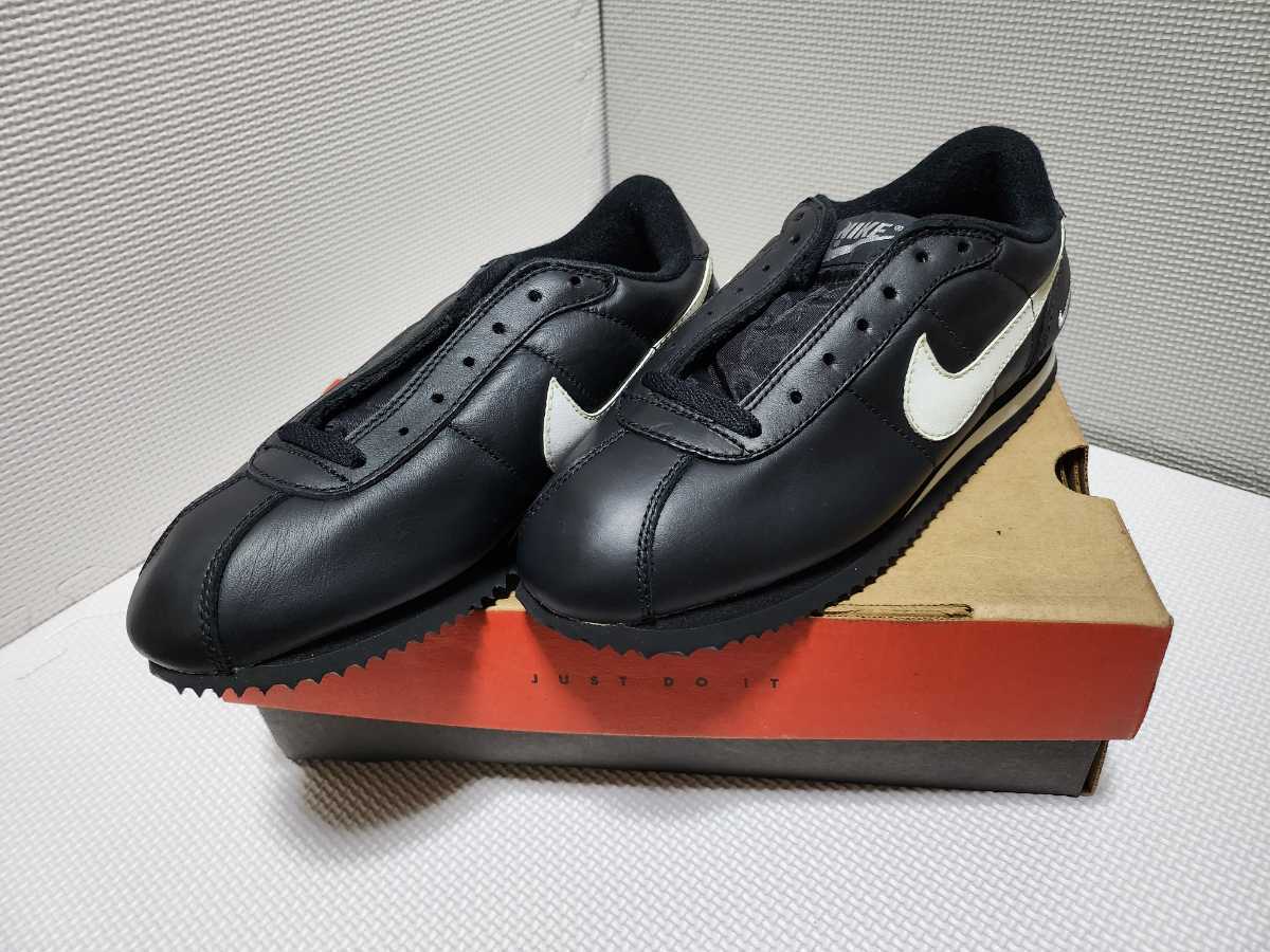 ひし型 【✓95年製】NIKE コルテッツ レザー ブラック/ホワイト
