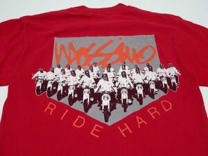 Mossimo 90s vintage original T-SHIRT S size / モッシモ バイカー フォトプリントTシャツ オールド アーカイブ USA製 メンズ