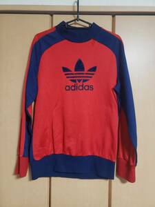 adidas アディダス スウェット トレーナー ヴィンテージ USED 赤紺 M?