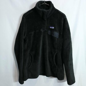 patagonia パタゴニア POLARTEC スナップT アウトドア 防寒 アウター ウィンターウェア ブラック ( レディース L ) 中古 古着 M3647