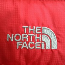 THE NORTH FACE ノースフェイス ダウンベスト アウトドア 防寒 キャンプ レイヤード レッド ( レディース XS ) 中古 古着 M4131_画像4