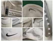 送料無料 90s vintage ビンテージ NIKE ナイキ swoosh スウォッシュ スウッシュlogo ロゴ 刺繍 cap キャップ 帽子 WHITE ホワイト 白 black_画像10