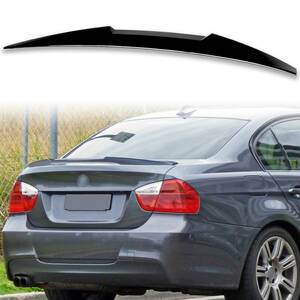 純正色塗装済 ABS製 トランクスポイラー BMW用 3シリーズ E90用 M4タイプ ポン付け カラーコード：475 QTS-51269