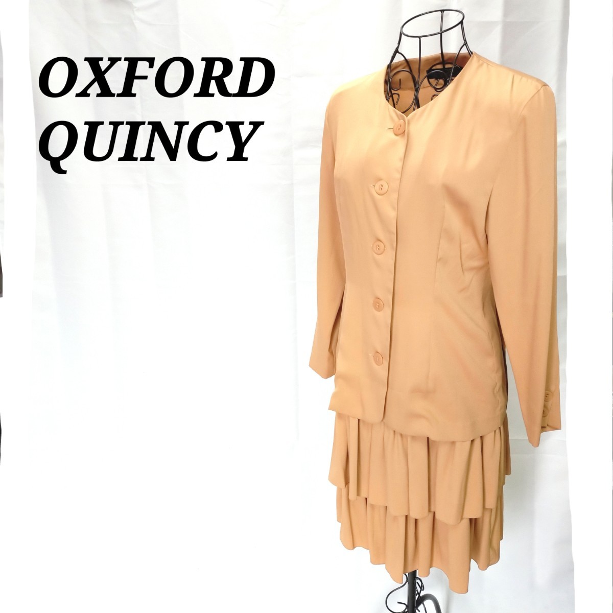 美品】OXFORD QUINCY☆スカートスーツ セットアップ フォーマル-