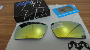 超処分価格！POLARIZED刻印入り！★オークリー EYEPATCH EYE PATCH 2 アイパッチ（1含）用 カスタム偏光レンズ GOLD Color POLARIZED 新品 