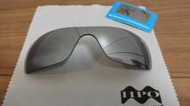 超お買い得！POLARIZED刻印入り！★オークリー　バットウルフ用 カスタム偏光ハイグレードレンズ　Batwolf TITANIUM Polarized　★_画像1