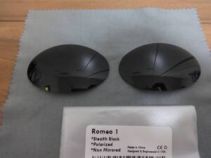 超処分価格!★オークリー ロメオ1用 カスタム偏光レンズ STEARTH BLACK Color Polarized 新品 OAKLEY ROMEO1