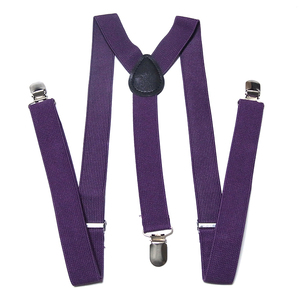 [ подтяжки | ремень ]100cm 3 зажим Y type ширина 2.5cm violet синий фиолетовый эластичный частота PU кожа sus-0090