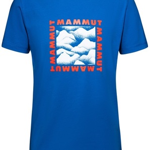  MAMMUT (マムート) グラフィック Tシャツ Lサイズ ice ブルー 