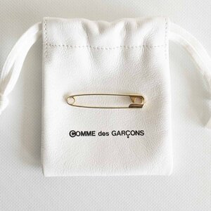 【希少】COMME des GARCONS 【24K塗装 ゴールド 安全ピン】【5cm】 コムデギャルソン 2303104