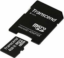 Transcend maicroSDHCカード4GB TS4GB-SDHC4 トランセンド　マイクロSDHCカード　メモリーSDHCカード_画像2