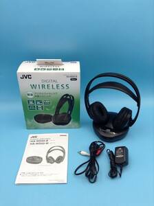 A6108○JVC ケンウッド DIGITAL WIRELESS ワイヤレスデジタル ヘッドホン/HA-WD50‐B ワイヤレスヘッドホンシステム/HA-ED50 【ジャンク】