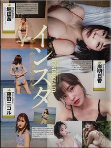 302 ★ 切り抜き ★ 岸明日香 堀田茜 藤田ニコル ローラ おのののか 瑛茉ジャスミン ダレノガレ明美 並木優 西野翔 平子理沙 三上優亜★ 3p