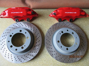  rare! Porsche Porsche 911 993 original 3.8RS rear brake caliper Brembo, 993RS/TURBO disk rotor R/L set OEM SEBRO