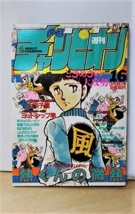 ★ ろ-440 古本 週刊少年チャンピオン 昭和59年 3/30 号 No16 水島新司 作品 ほか 松本零士 浅野ゆう子 希少 付録なし 縦26横18cm