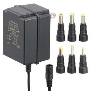 AudioComm AC adaptor trance type power supply adaptor DC3V correspondence conversion plug 6 kind attaching lAV-DR3005N 03-6177 ohm electro- machine 