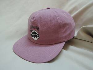 STUSSY ステューシー Pigment Dyed Strapback Cap 赤 公式HP完売 最新人気キャップ　送料込