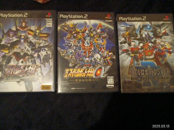 PS2 スパロボα　リアルロボット3本セット