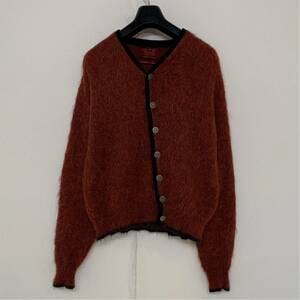 美品 希少 60 年代 アメリカ 製 Sears モヘア モヘヤ カーディガン レッド 60s 毛足長 vintage ビンテージ mohair cardigan シアーズ