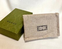 qoj.YQA19　GUCCI　グッチ　GGマーモント　レザー　カードケース（コイン＆紙幣入れ付）　ブラック　未使用_画像9