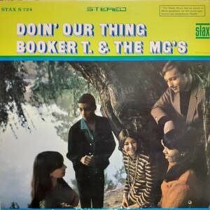 カナダSTAXオリジLP！水色ラベル！Booker T. & The MG's / Doin' Our Thing 1968年 SD 724 Jones Steve Cropper Supremes Gamble & Huff