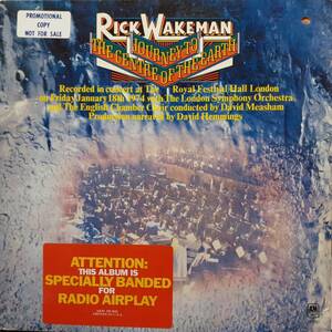 高音質 PROMO米A&MオリジLP！白ラベル！Rick Wakeman (YES) / Journey To The Centre Of The Earth 1974年 SP-3641DJ リック・ウェイクマン