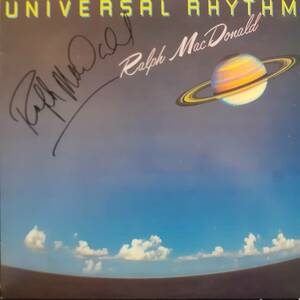 本人直筆サイン入り！米POLYDORオリジLP！高音質SLM刻印！Ralph MacDonald / Universal Rhythm 1984年 823 323-1 Y-1 Steve Gadd Eric Gale