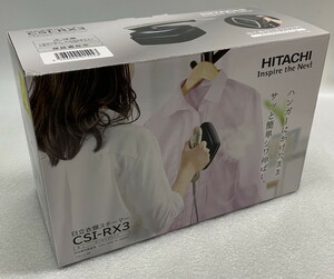 ◇ HITACHI 衣類スチーマー オニキスブラック CSI-RX3 2021年製 【開封済み/保管品】 アイロン 日立 / 未使用(S2303010_2)