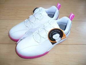 HONMA Golf SR12302 white / pink 24.5cm 3E dial type spike less shoes 