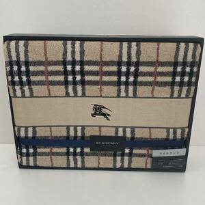 【送料無料】BURBERRY/バーバリー/正規品/新品未使用/タオルケット/ノバチェック/ホースマーク刺繍/西川産業株式会社(184y)