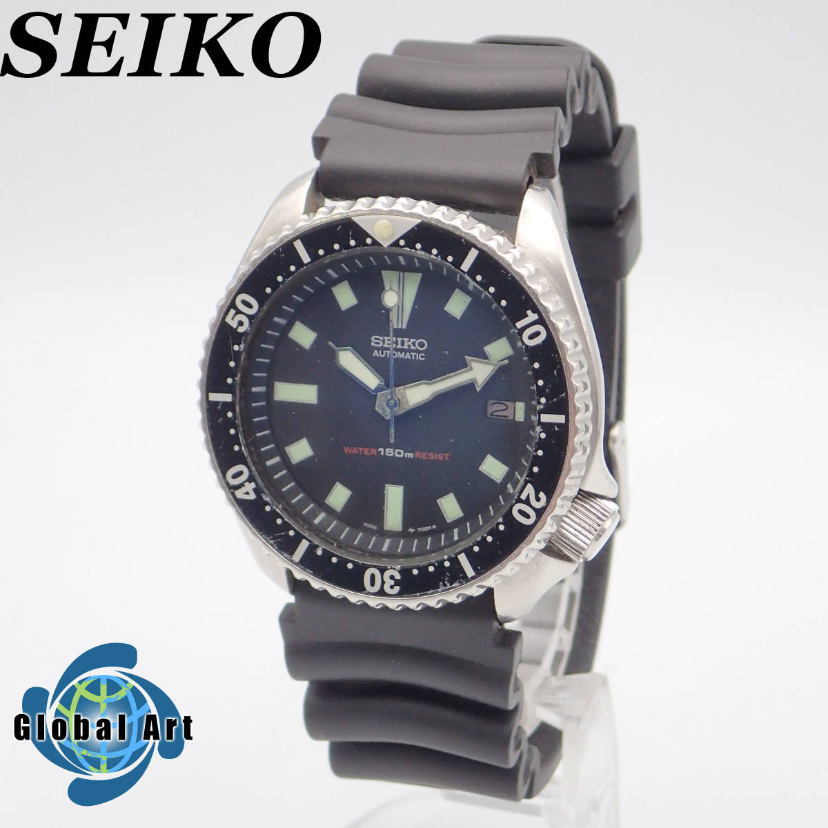 全3色/黒/赤/ベージュ ☆SEIKO スキューバ ダイバー 自動巻 7002-7000