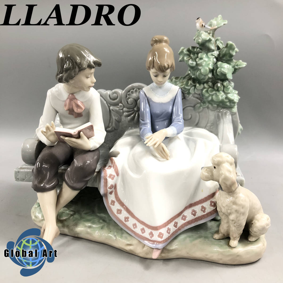 売り最安価格 【中古】LLADRO(リヤドロ) 小物 置物/少年と犬 白