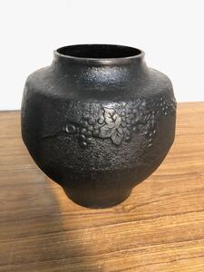 鉄製 花瓶 壺 花器 岩手南部