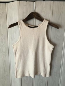 *KBF;+/ Urban Research / ivory. rib tank top *p5/3