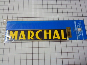 80s MARCHAL ステッカー 当時物 です(108×21mm) マーシャル